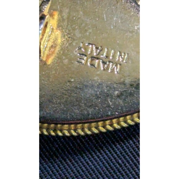 Vintage Italian Micro Mosaic Mandolin Brooch Pin Gold-Tone guitar  instrument - Picture 6 of 6